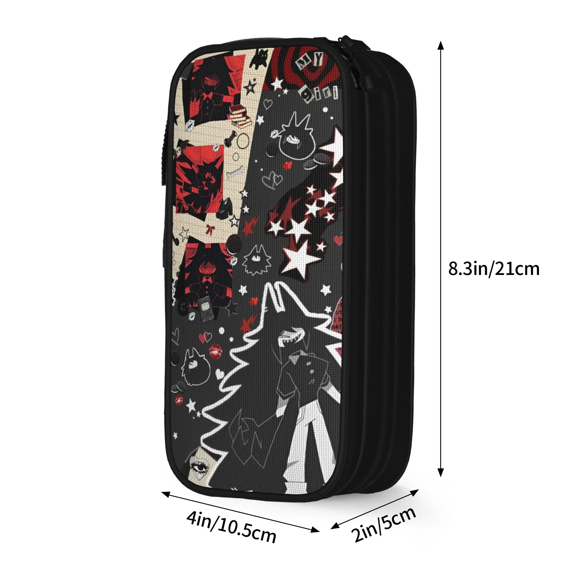 New Miss Circle Pencil Case Fundamental Paper Education Pencil Pouch Pen Box Big Capacity Bags School Zipper Stationery