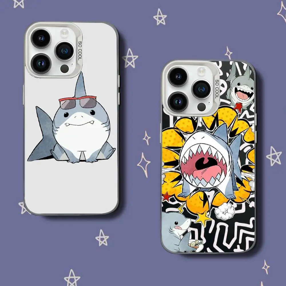 

J-Jeff The L-Land Shark Phone Case For iPhone 17,16,15,14,13,12,11,Pro,XS,Max,Plus,Mini,SE White Candy Matte Shockproof Cover