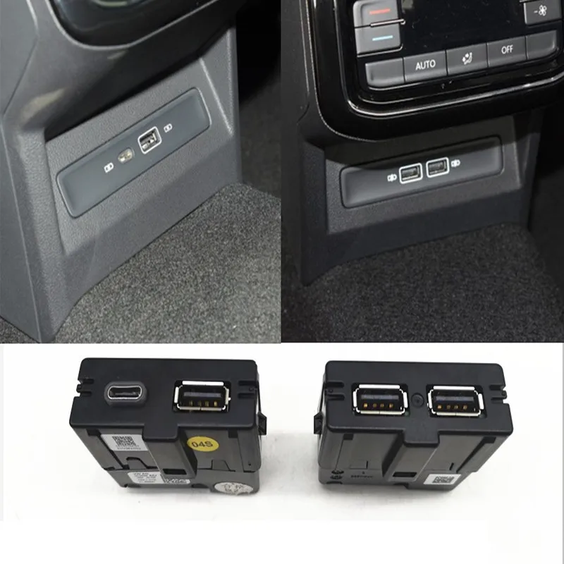 

Suitable For 19-21 Volkswagen Passat Rear Armrest Box Air Outlet USB Chargers Automobiles Parts Accessories Car Interior Auto