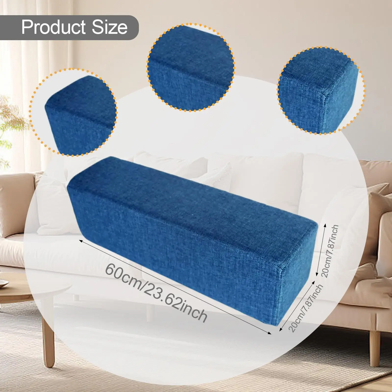 Подушка подлокотника, подушка для кровати, кресло, прямоугольный диван, подлокотник, подушка, поддержка локтя для игр, работы, предплечья, сидения, спальни