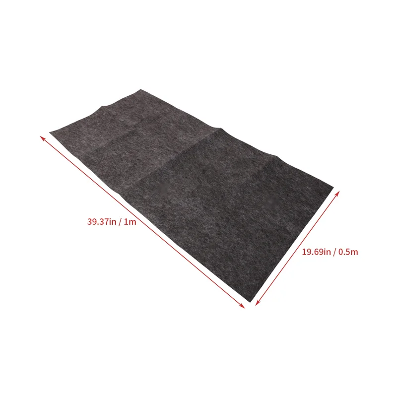 Excellent-Speaker Cloth Car Subwoofer Box Polyester Fiber Sound-Absorbing Board Clothes Anti-Seismic Blanket Felt Gray