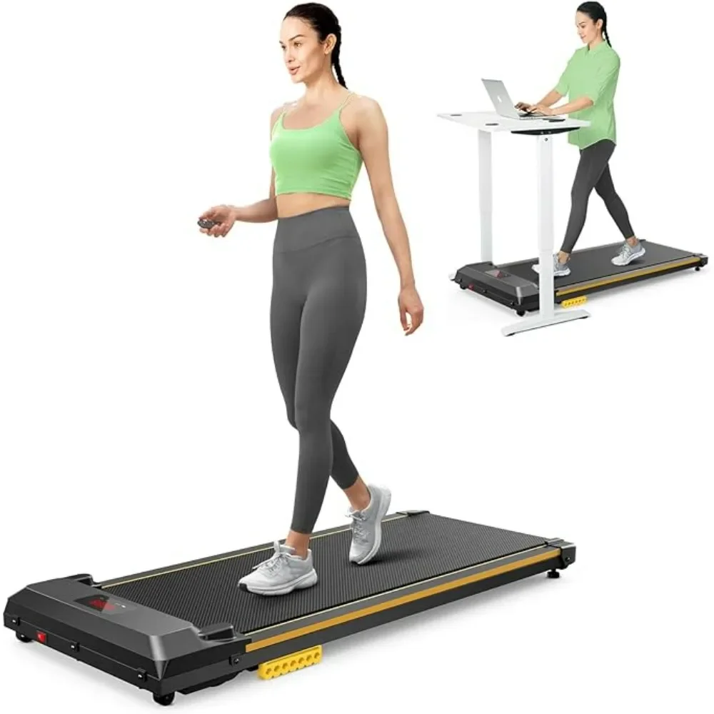 Under Desk Treadmill Walking Pad 2 in 1 for Home/Office Portable Walking Pad Treadmill with Remote Control LED DisplayTreadmills