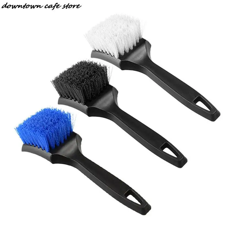 

1X Auto Tire Rim Brush Wheel Hub Cleaning Brushes Car Wheels Detailing Cleaning Accessories Black White Tire Auto Washing Tool