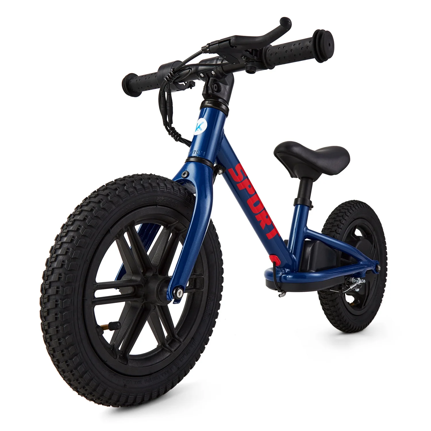 Rower elektryczny dla dzieci, rower elektryczny typu balance bike o mocy 100W z oponami bezdętkowymi i regulowanym siedziskiem, motocykl elektryczny łatwy w montażu
