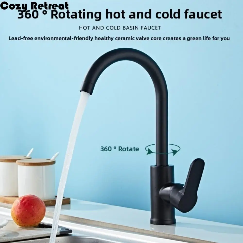 

Вращающийся кухонный смеситель, универсальный настенный кухонный кран для воды, регулируемый режим, одинарный кран для холодной воды из нержавеющей стали