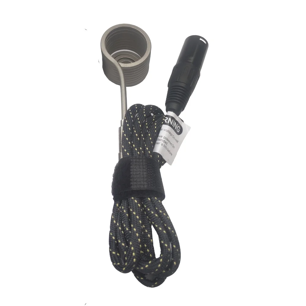 Bobina axial con cable de 10 vueltas de 25 mm/30 mm, 110 V/220 V, con conector XLR macho de 5 pines