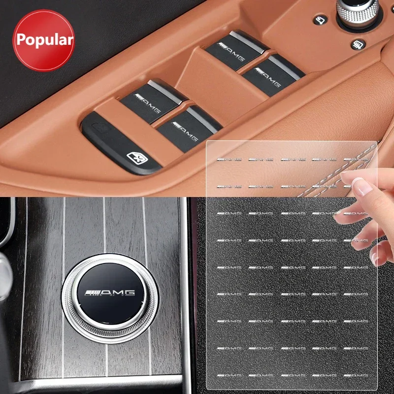 

# 1/2/5/10 шт. автомобильные значки, наклейки с логотипом для декора интерьера автомобиля для Mercedes Benz AMG W206 W204 W205 W212 W213 W221 W222 W223 W251 W46