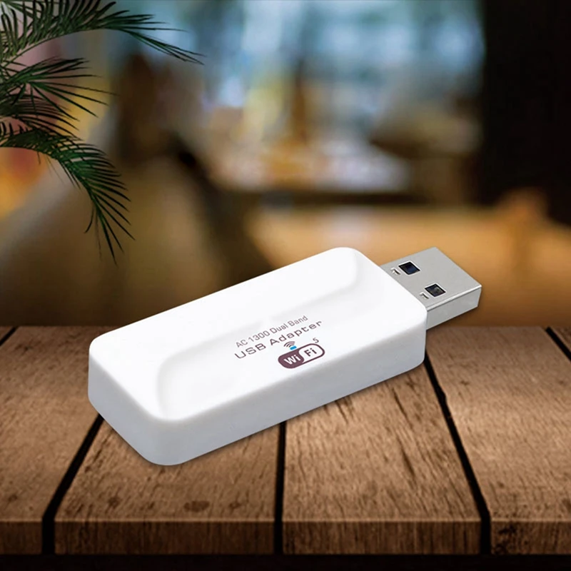 Mini USB Wifi Adapter Wireless AC Wifi Adapter 1300Mbps Antenna For Windows 7/8/10