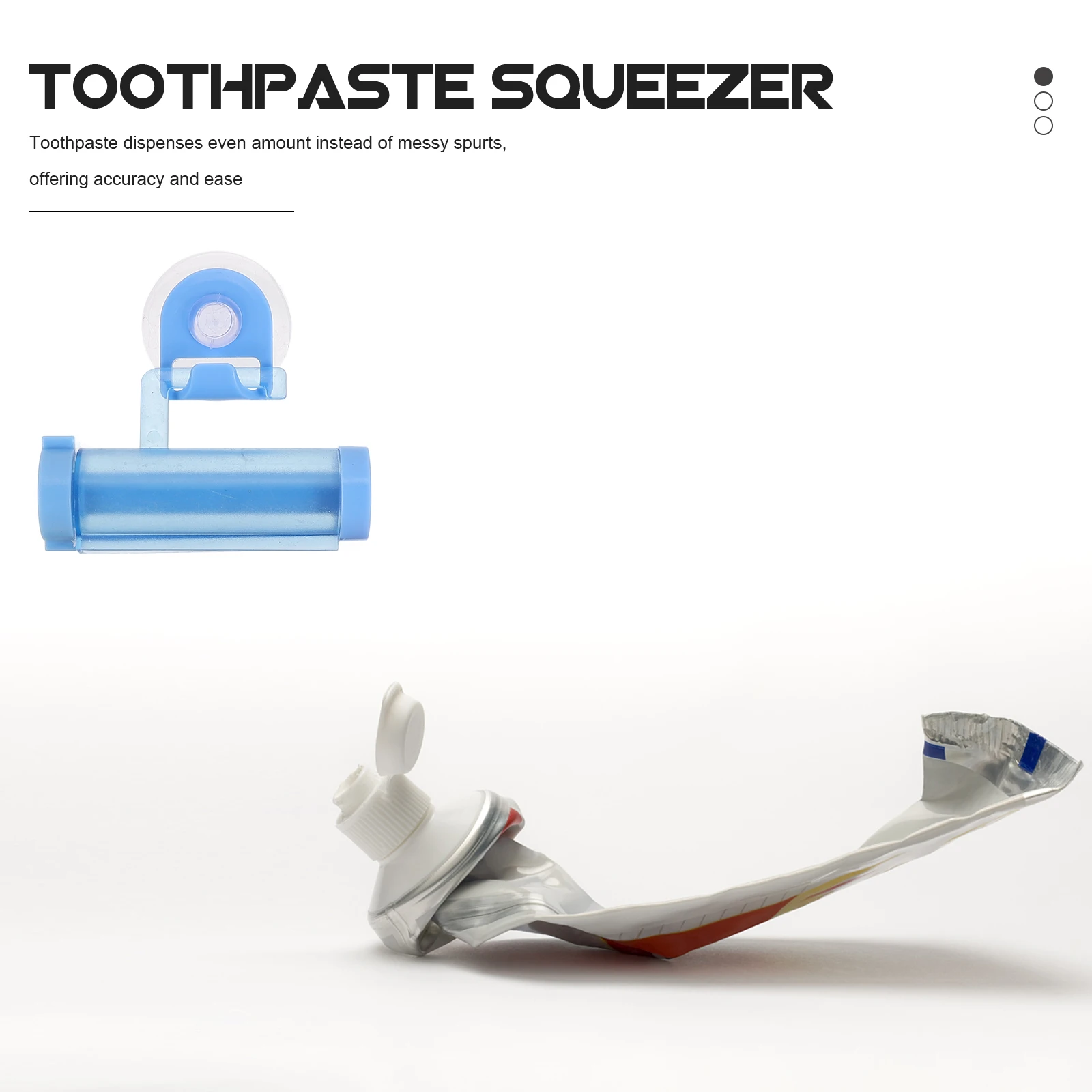 

5Pcs Toothpaste Squeezing Dispensers Manual Squeezer Suction Cup Portable Toothpaste Extruder Tube Roller Bathroom Organizer