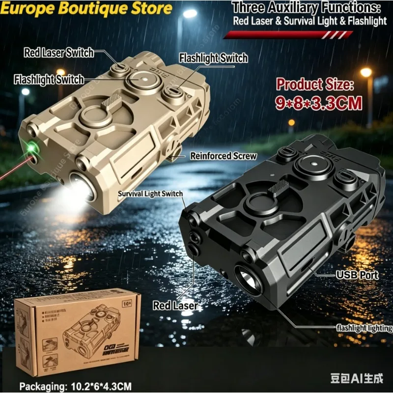 20mm Schienenmontage Multifunktions-LED-Taschenlampe Universelles Batteriegehäuse Outdoor Taktisches Jagdzubehör