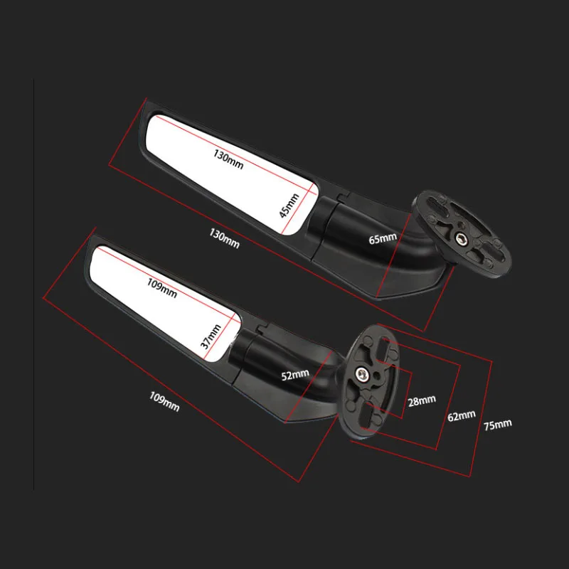For Honda CBR250R CBR 250R CBR 250 R Motorcycle Mirror Modified Wind Wing Adjustable Rotating Rearview Mirror Moto Accessories
