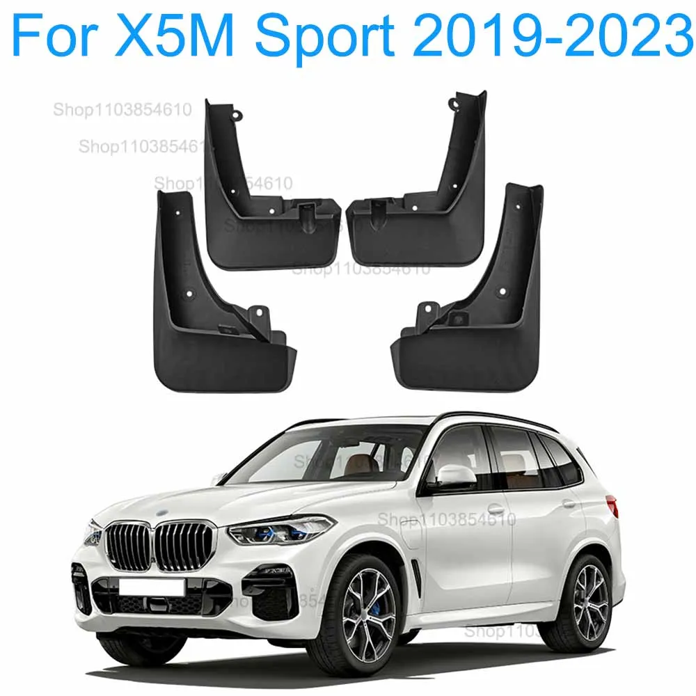 

for BMW X5 M Sport 2019 2020 2021 2022 2023 Mudguard Fenders Splash Guards Mudflap Front Rear Wheels 4Pcs Car Accessories