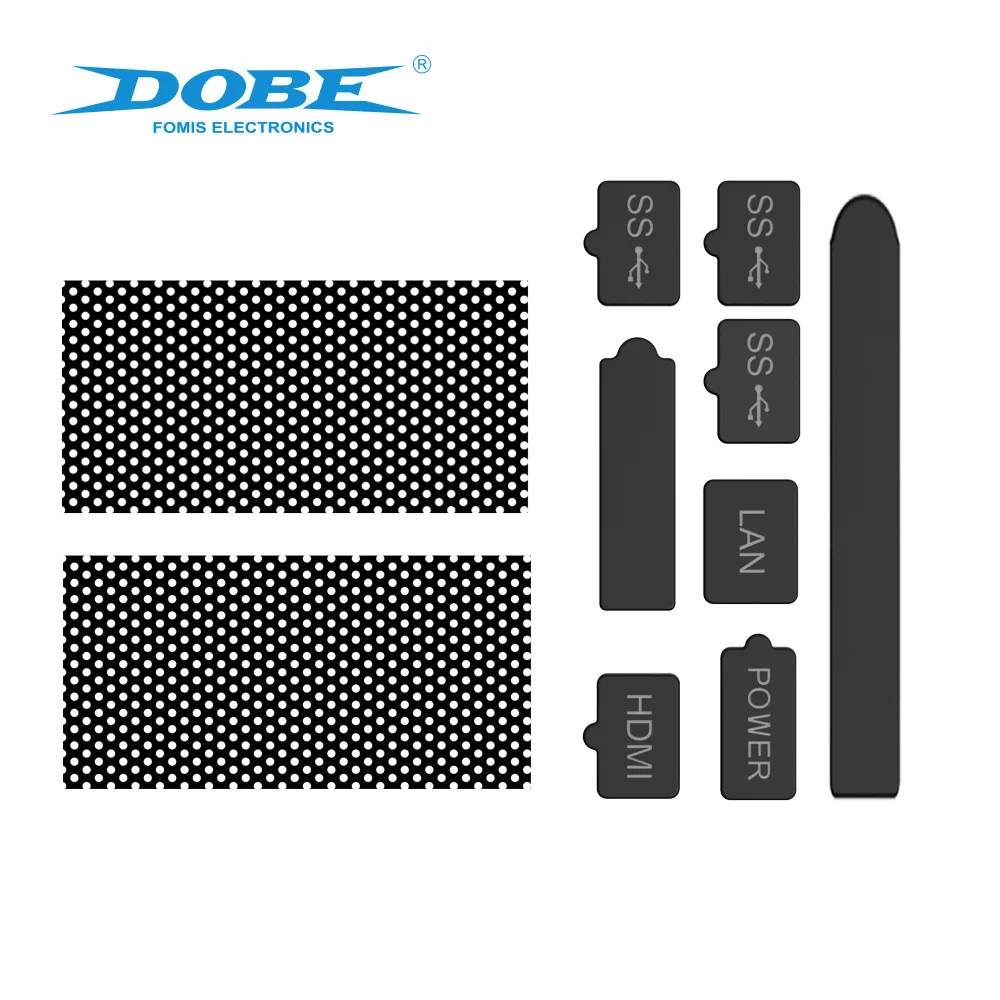 Kit TYX-2607 tahan debu untuk Xbox seri X steker debu silikon untuk XSX pelindung Pak jaring Debu
