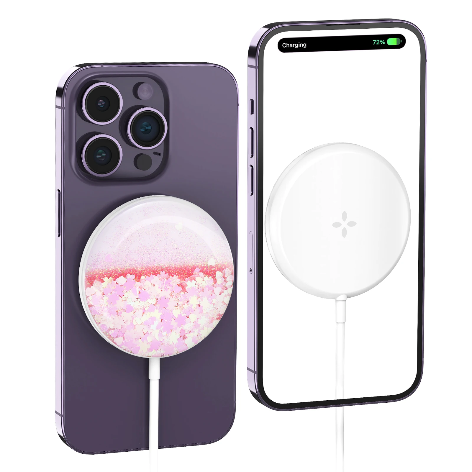 

ORIA Magnetic Wireless Charger for iPhone 15 - Fast Wireless Charging Pad for iPhone 15 Plus/15 Pro Max/14/13 Series