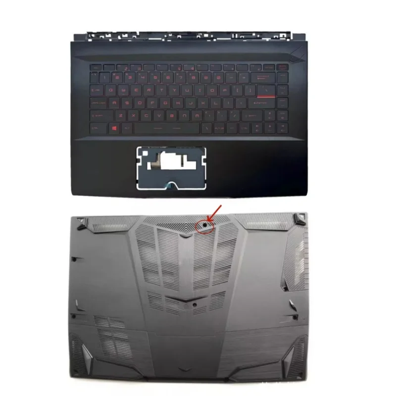

New For MS-16WK Bravo 15 Laptop Palmrest Upper Case Keyboard Cover C Shell/Bottom Base Cover Lower Case