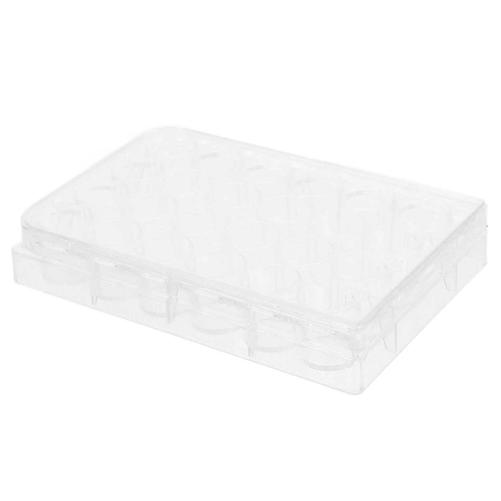 

2pcs 24 Well Cell Culture Plate Transparent Reusable For Lab Experiment Analysis Durable Multi-Functional Tissue Culture Tray