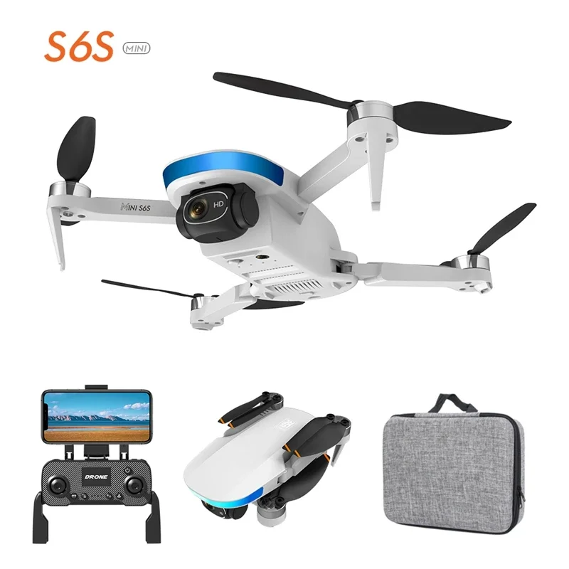 Imagem -06 - Mini Drone Dobrável com Câmera Grande Angular Gps 5g Wifi Fpv Câmera 4k Voo rc Novo S6s