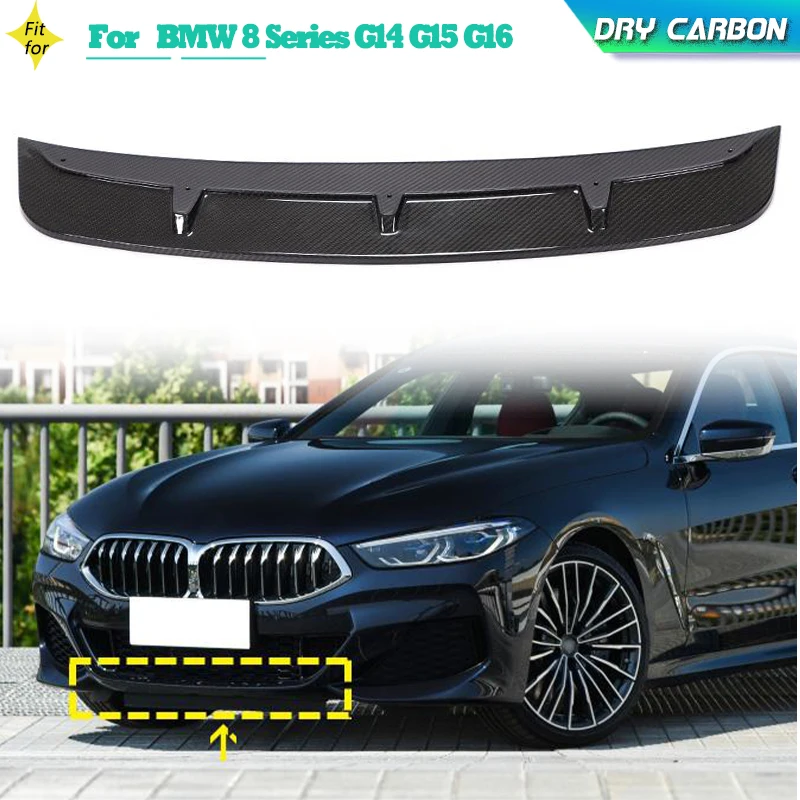 

Dry Carbon Car Front Bumper Lip Spoiler for BMW 8 Series G14 G15 G16 M Sport 2D 4D 2019-2021 Racing Front Lip Chin Apron Bodykit