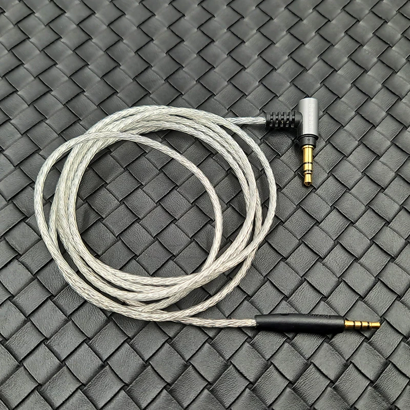 For BOSE AKG JBL Sennheiser Beyerdynamic Creative LIVE2 QC25 QC35 Y50 Y40Earphone Replaceable 3.5mm to 2.5mm Silver Plated Cable