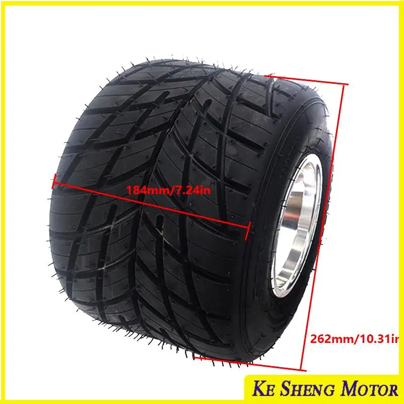 Field Kart Tires Rear Wheel 11x7.10-5 inch Vacuum Rain Tire Rims Suitable for Drift Kart Go-Kart Accessories