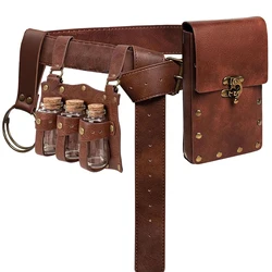 Vintage Belt Bag Fanny Pack Steampunk Phone Bag Witch Bottle Medieval Renaissance Cosplay Costume Accessories
