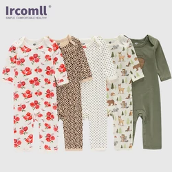 Ircomll Spring Summer 3pcs/lot Jumpsuit for Kids Rompers Playsuits Newborn Baby Clothes Kids Long Sleeve Infant One-piece Onesie