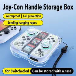 Per Nintendo Switch/Switch OLED Handle Joycon Storage Box custodia protettiva Controller per Gamepad scatola trasparente accessori per giochi NS