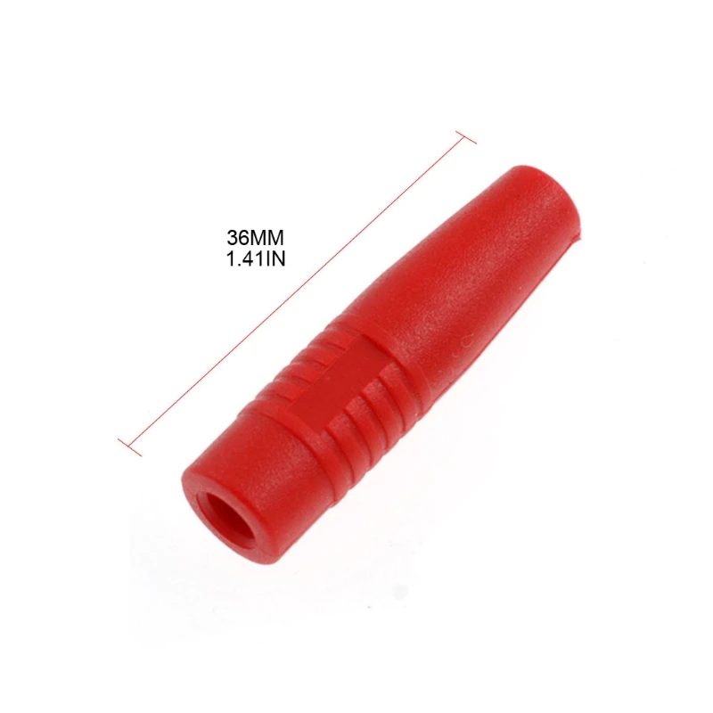 Nuevo Seguridad con aislamiento latón cubierto para conector macho Cable con conector Banana 4mm