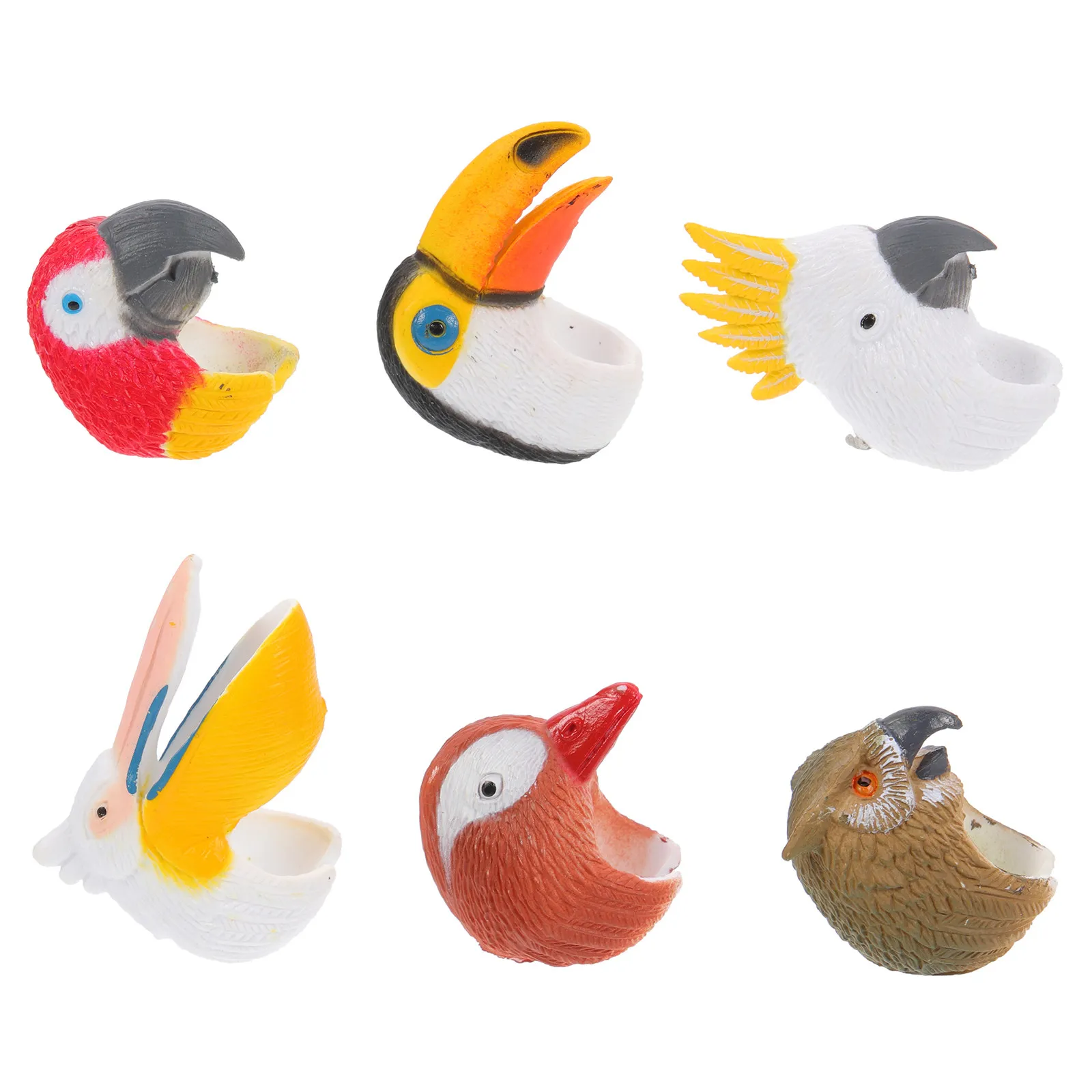 

6Pcs Dinosaur Animal Rings Kids Party Favors Goodie Bag Fillers Classroom Prizes Plastic Fun Rings Kids Ring Toy