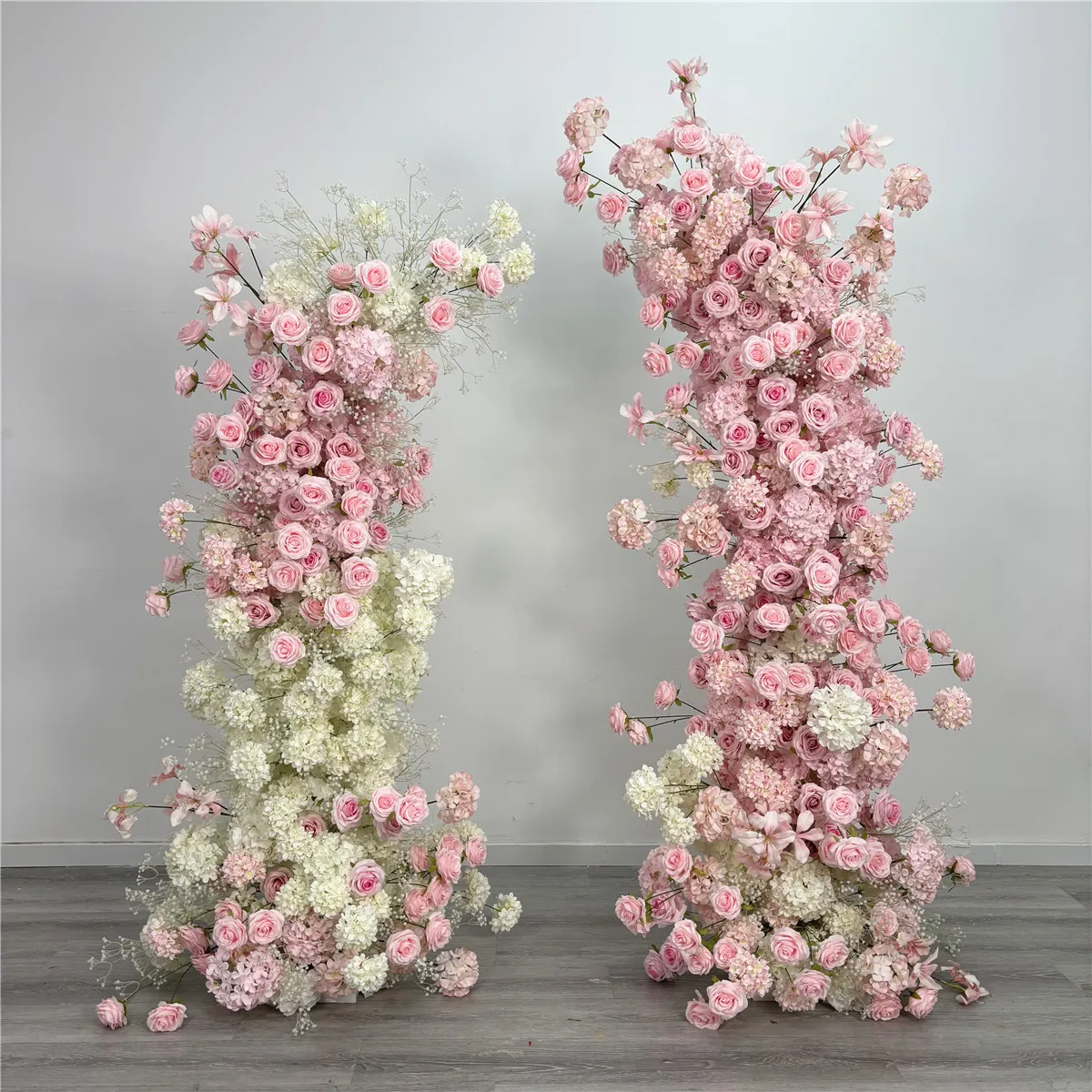 

Realistic Artificial Silk Flower Arch For Wedding Backdrop Gate Decor Mother's Day Party Decoration With Customizable Size