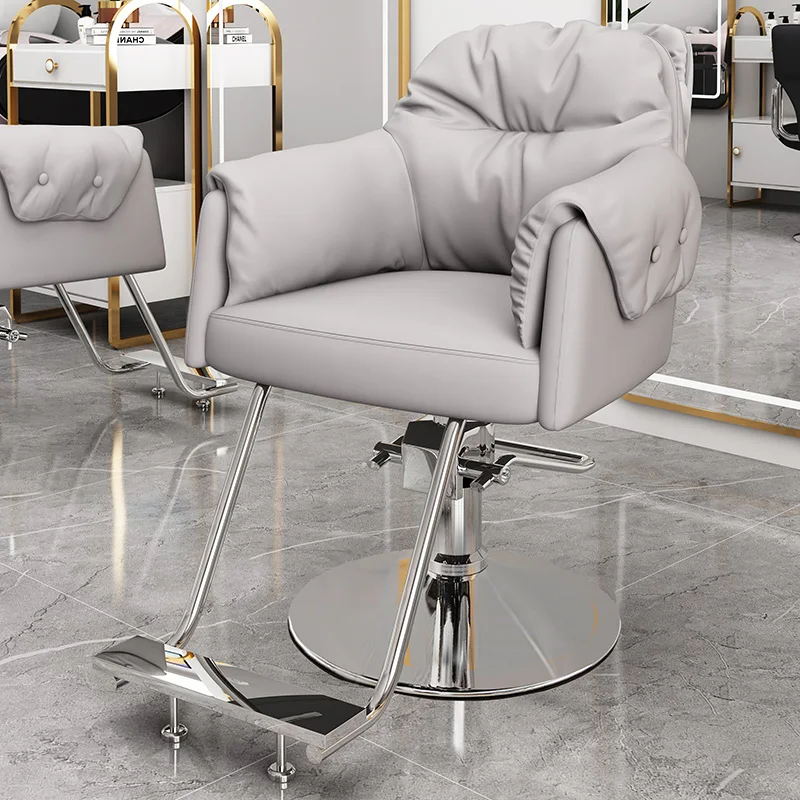 

Professional Barber Chairs Wheel Chair Height Adjustable Beauty Salon Elegant Hairdresser Silla Barbero Armchair Hairdressing