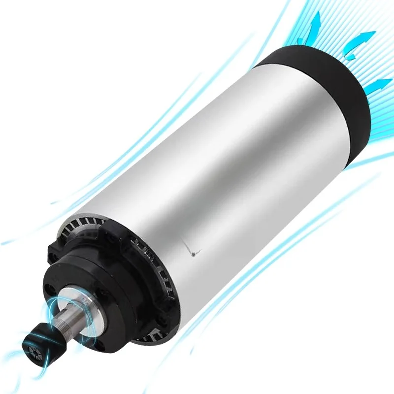 Numerical control spindle motor set Air cooling 1.5kw 1500 watts Diameter 64mm