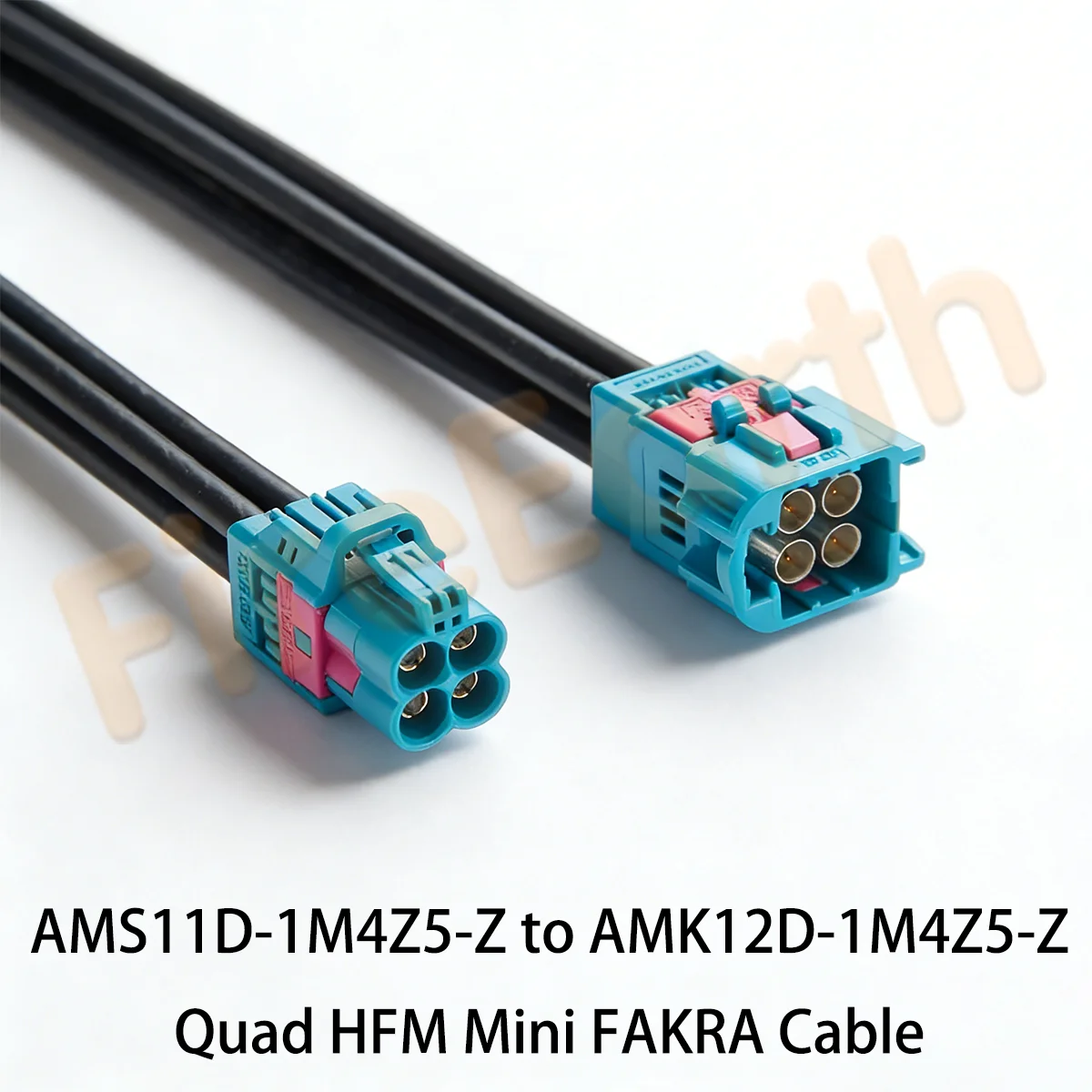 4 in 1 Rosenberger HFM Mini FAKRA Z Code RF Coaxial Cable Male to Female Quad AMS11D-1M4Z5-Z to AMK12D-1M4Z5-Z Antenna Cable