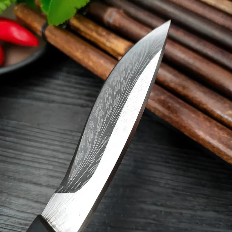 Handmade Boning Knife 4 inch Forged Meat Cleaver Slicing Knife Sharp Kitchen Butcher Knife Outdoor Camping Hunting Knives