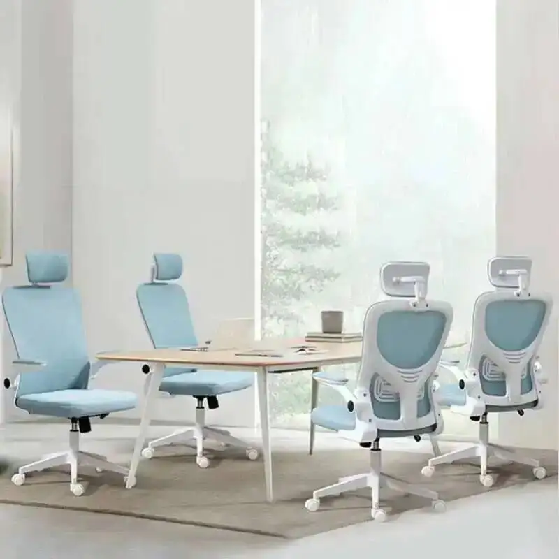 Mobile Comfortable Fancy Computer Rotating Office Chair Chair Nordic Office White Design Gaming Armchair Bureau Meuble Furniture