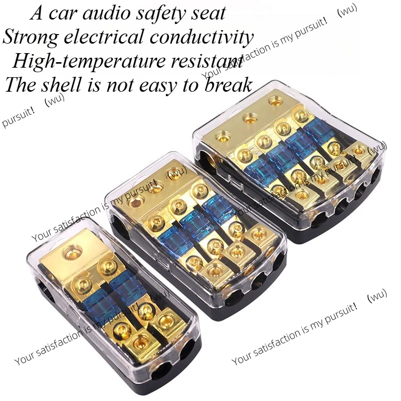 For Car Audio System Fuse Holder Block 1 to 2 3 4 Way Distribution Waterproof Circuit Protection Professional Installation Parts