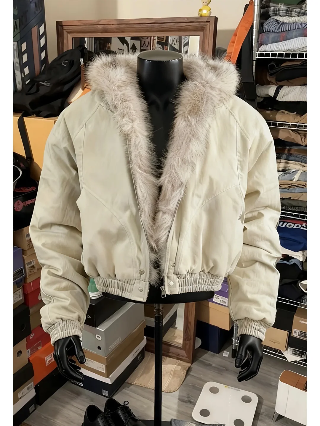 

Мужская утепленная куртка American Style из хлопка с меховым воротником, осенне-зимняя, теплая, с капюшоном, повседневная, Cleanfit