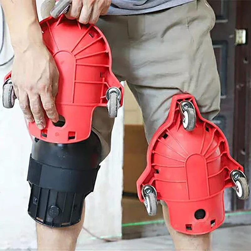 Kneeling pulley Sliding knee pads, tile floor tiles seams, woodworking universal wheels, mobile kneeblades Rolling kneepads