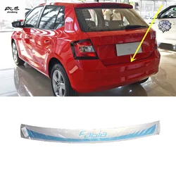 1PC Roll Shipping Stainless Steel Material For 2015-2020 Skoda Fabia Ⅲ MK3 NJ3 Auto Car Trunk Sill Protection Pedal Cover