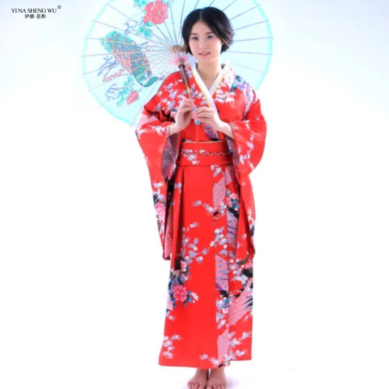 Japanese Women's Traditional Kimono Formal Attire Cosplay Photography Anime Performance Stage Costumes Japanese Yukata