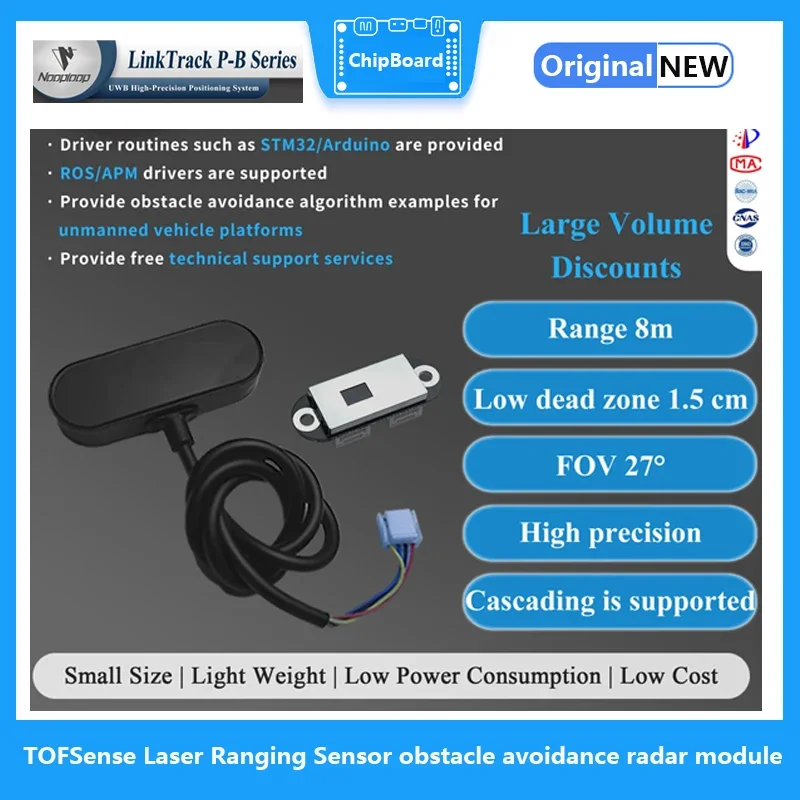 TOFSense Laser Ranging Sensor obstacle avoidance radar module UART/CAN  serial port Nooploop