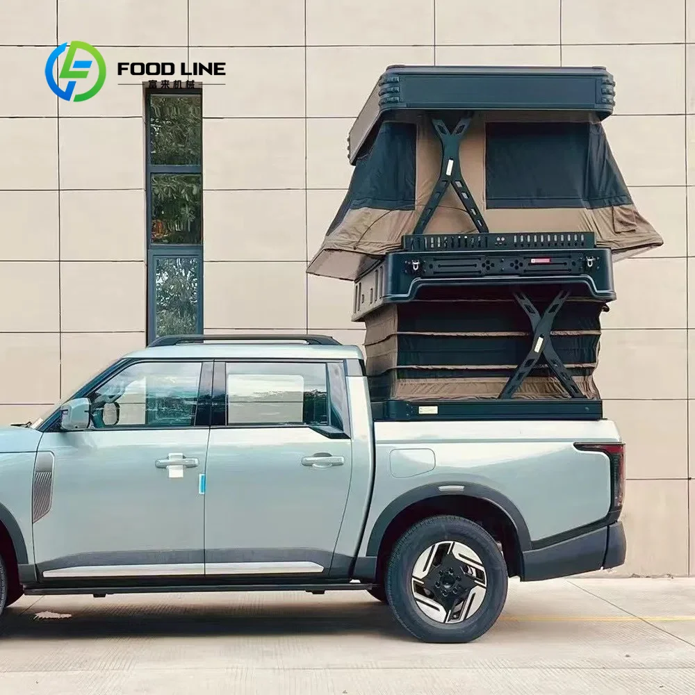 Camping Rooftop Tent Customized Remote Controlled Dual Layer Layout Windproof Off Road Overland Travel Gear