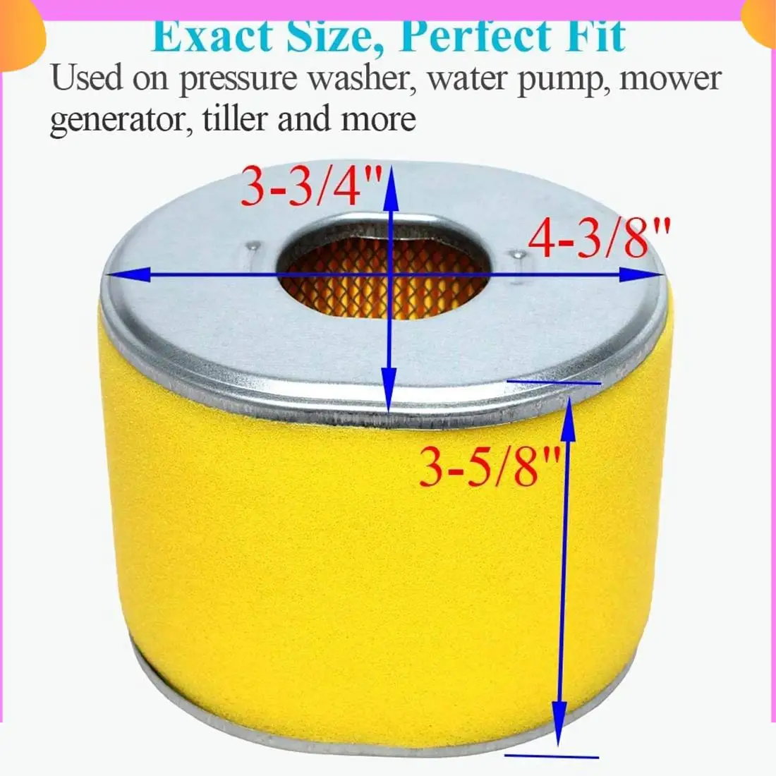 

A23P 5Pcs 17210-ZE3-505 Air Filter,17210-ZE3-010 Air Filter With Pre-Filter,For Honda GX390 13HP GX340 11HP Engine Air Filter