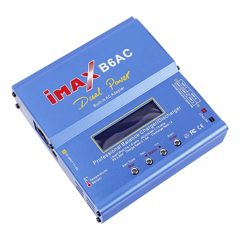 Excellent-For IMAX B6AC 80W RC Balance Charger+Tamiya Cable Digital Li- Life Nimh Nicd PB Lipo Battery Discharger US Plug Dur