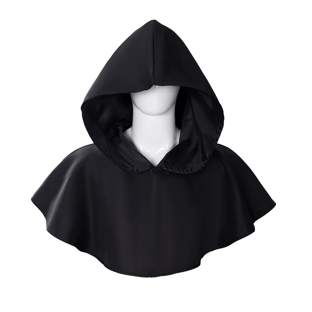 Witch Wizard Fancy Punk Cloak Gothic Cosplay Halloween Medieval Costume Hooded Vampire Devil Capes Unisex Props Party Dress Up