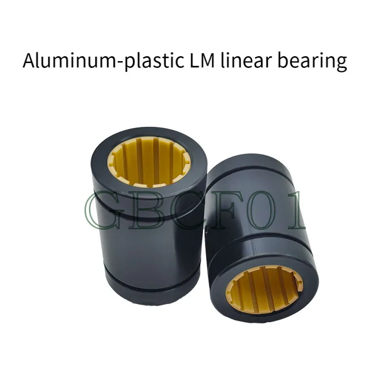 LM10UU LM12UU LM16UU LM20 LM25 LM30 40UU LUU Aluminum Plastic Solid Polymer Linear Motion Bearing Rail Bush