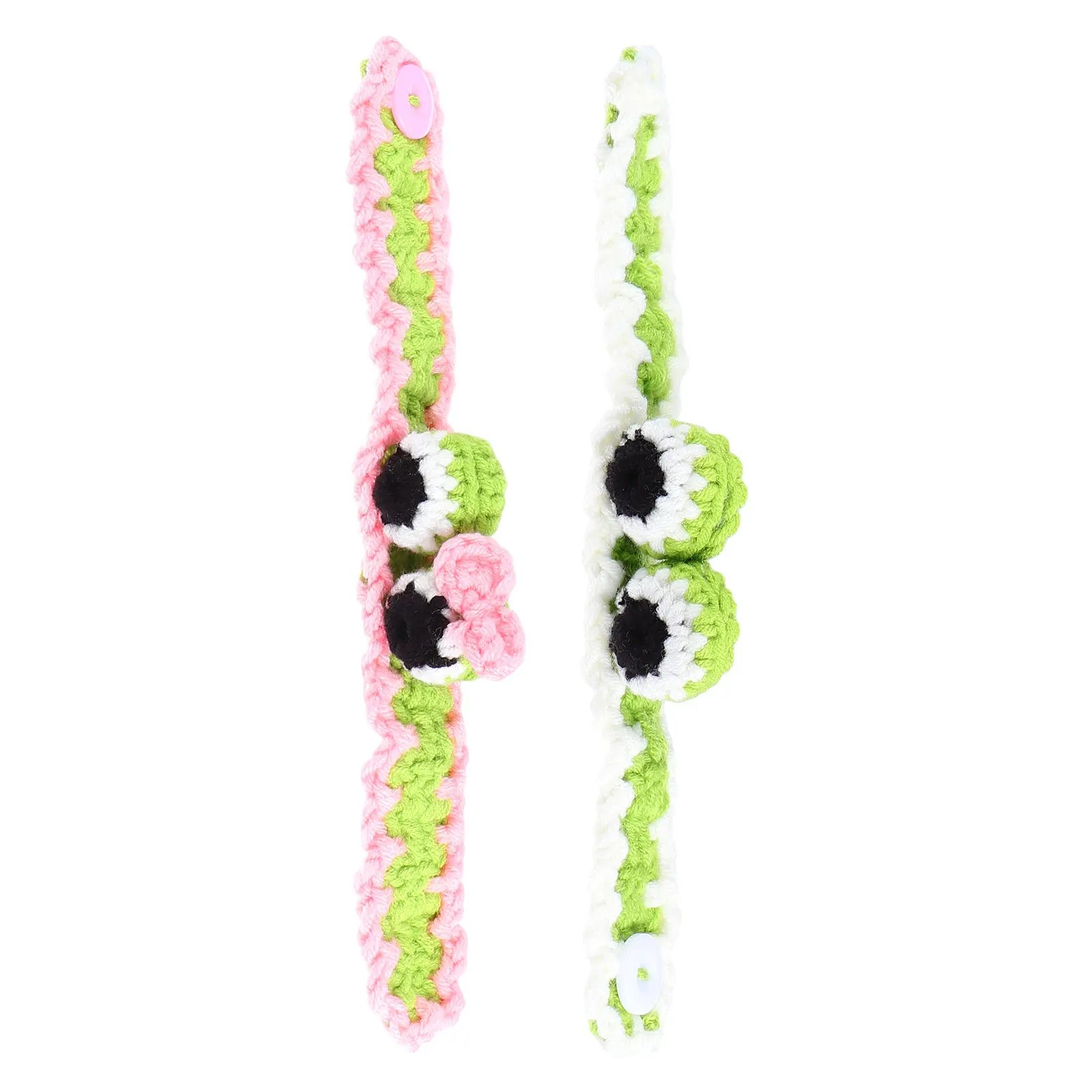 

2Pcs Yarn Handmade Wool Kids Cartoon Animals Safe Kids Bracelet Toy Comfort Beauty Toys Children Bracelet Gifts