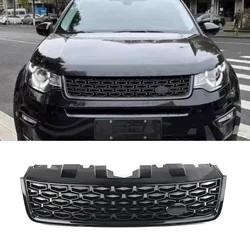 1Pcs Car Front Bumper Upper Grille Racing Grill For Land Rover Discovery Sport L550 2015 2016 2017 2018 DSB w/ Emblem