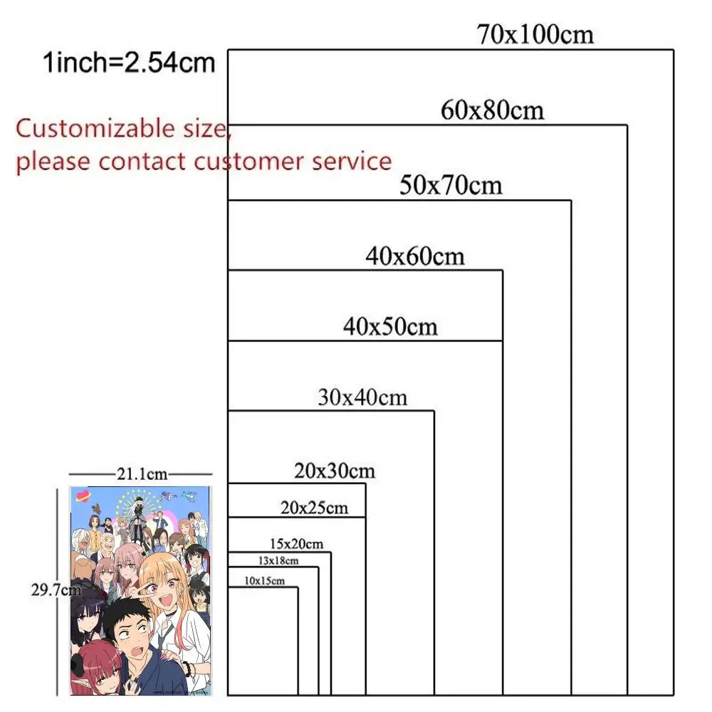 بلدي اللباس حبيبي أنيمي المشارك HD أنيمي الساخن موضوع المغني/OST/فيلم مقاوم للماء الذاتي عصا ديكور المنزل
