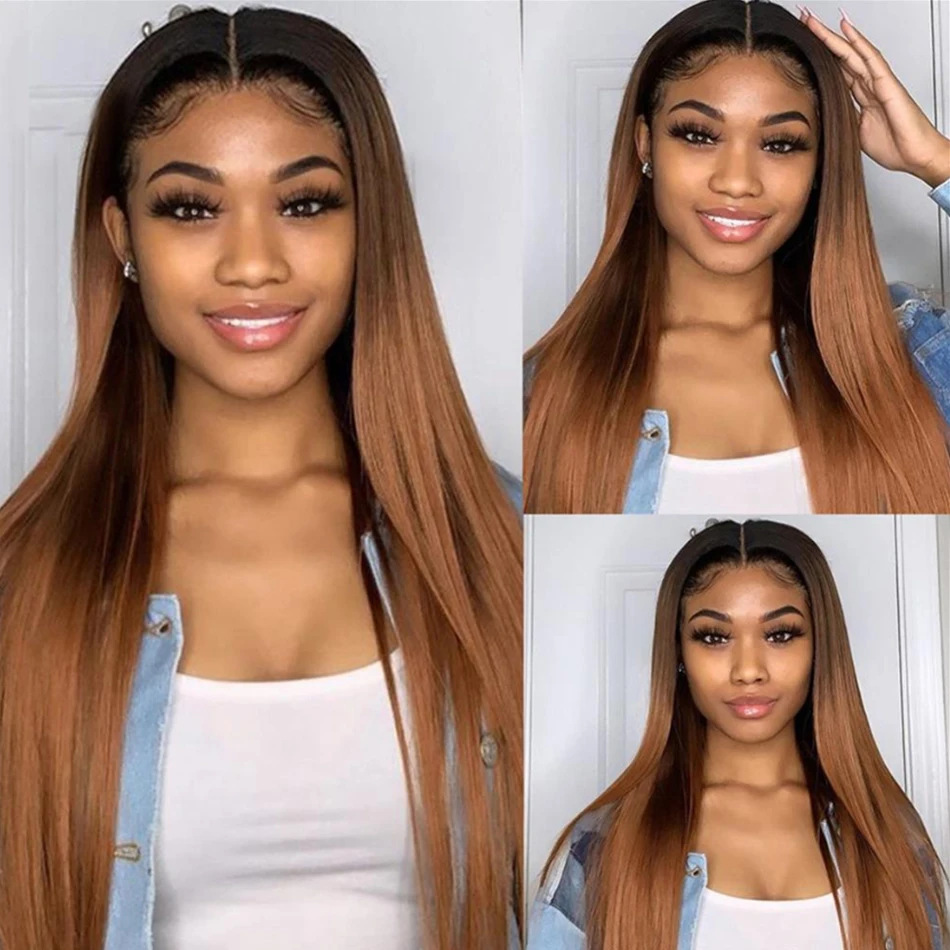 Vietnamese 2/30 Straight 4x4 Hd Lace closure wigs For Black Women Glueless Colored 13x4 Lace Front Human Hair Wigs Pre-Plucked